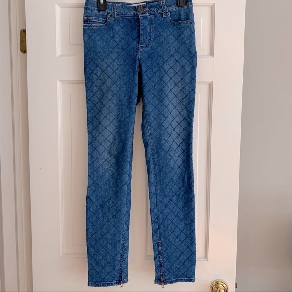 Chanel Quilted Denim Blue Jeans